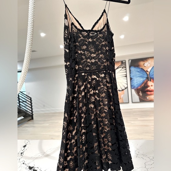 Dresses | Plus Size Black And Nude Lace Dress